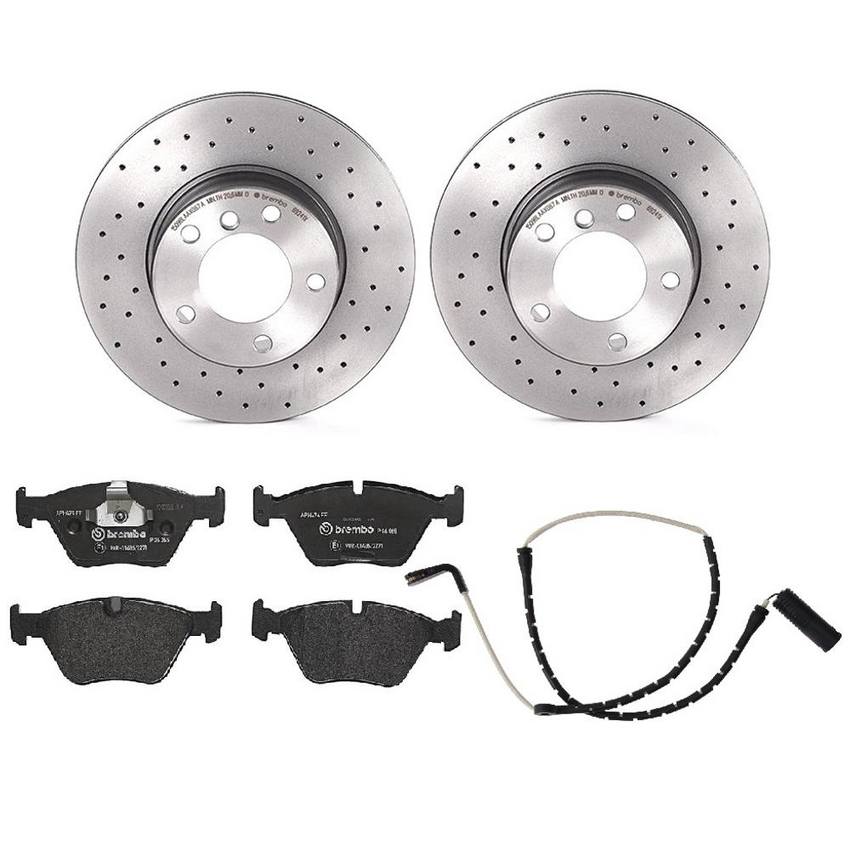 BMW Brembo Brake Kit - Pads and Rotors Front (296mm) (Xtra) (Low-Met) 34352229018 - Brembo 1564481KIT